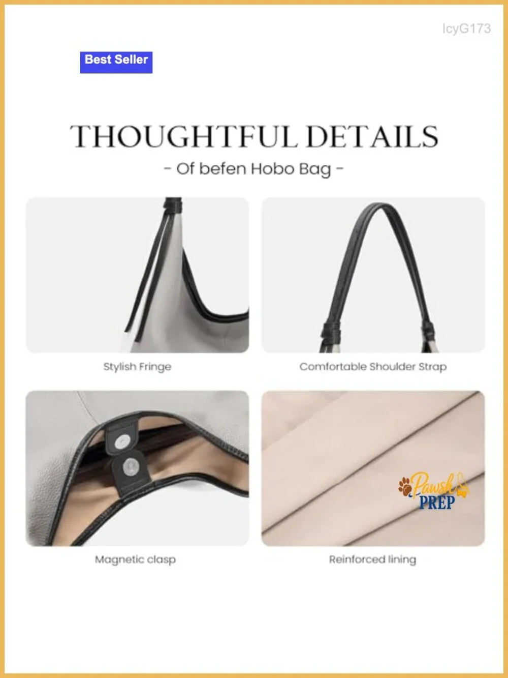 Genuine Leather Slouchy Hobo Bag Women Tassel Magnetic Closure Lightweight